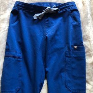 Figs Royal Blue Yola Straight Leg Scrub Pant